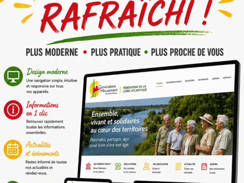 Votre site internet fait peau neuve